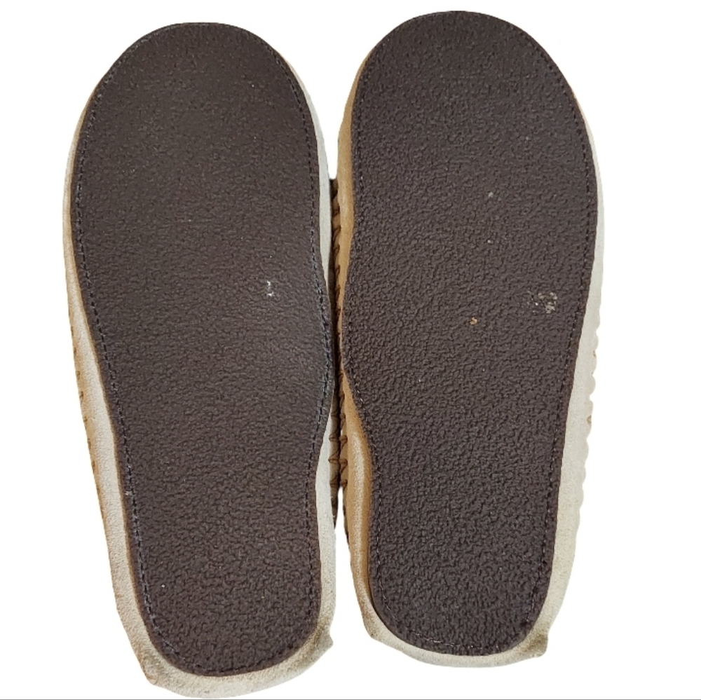 L.L.Bean Hearthside Suede Sherpa Lined Moccasins - Picture 9 of 12